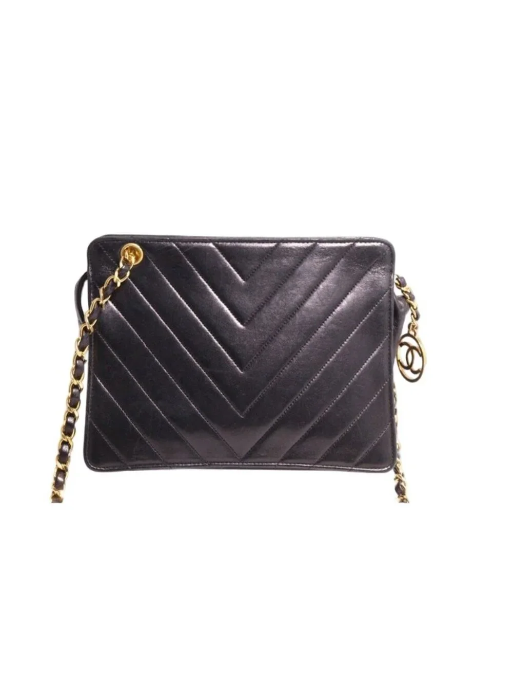 Chanel Quilted Lambskin Shoulder Bag